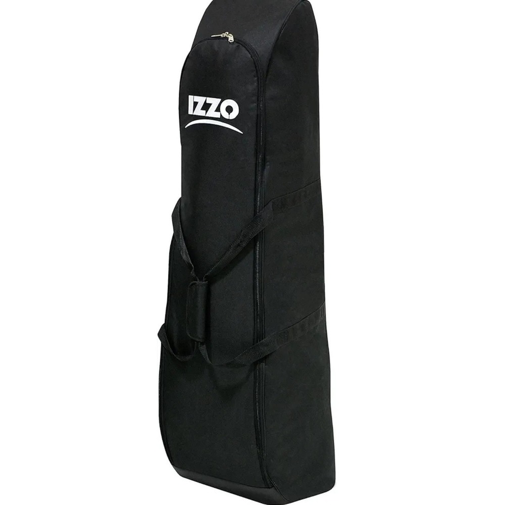 IZZO Golf Padded Soft Travel Cover Black Lightweight Collapsible Club Protector